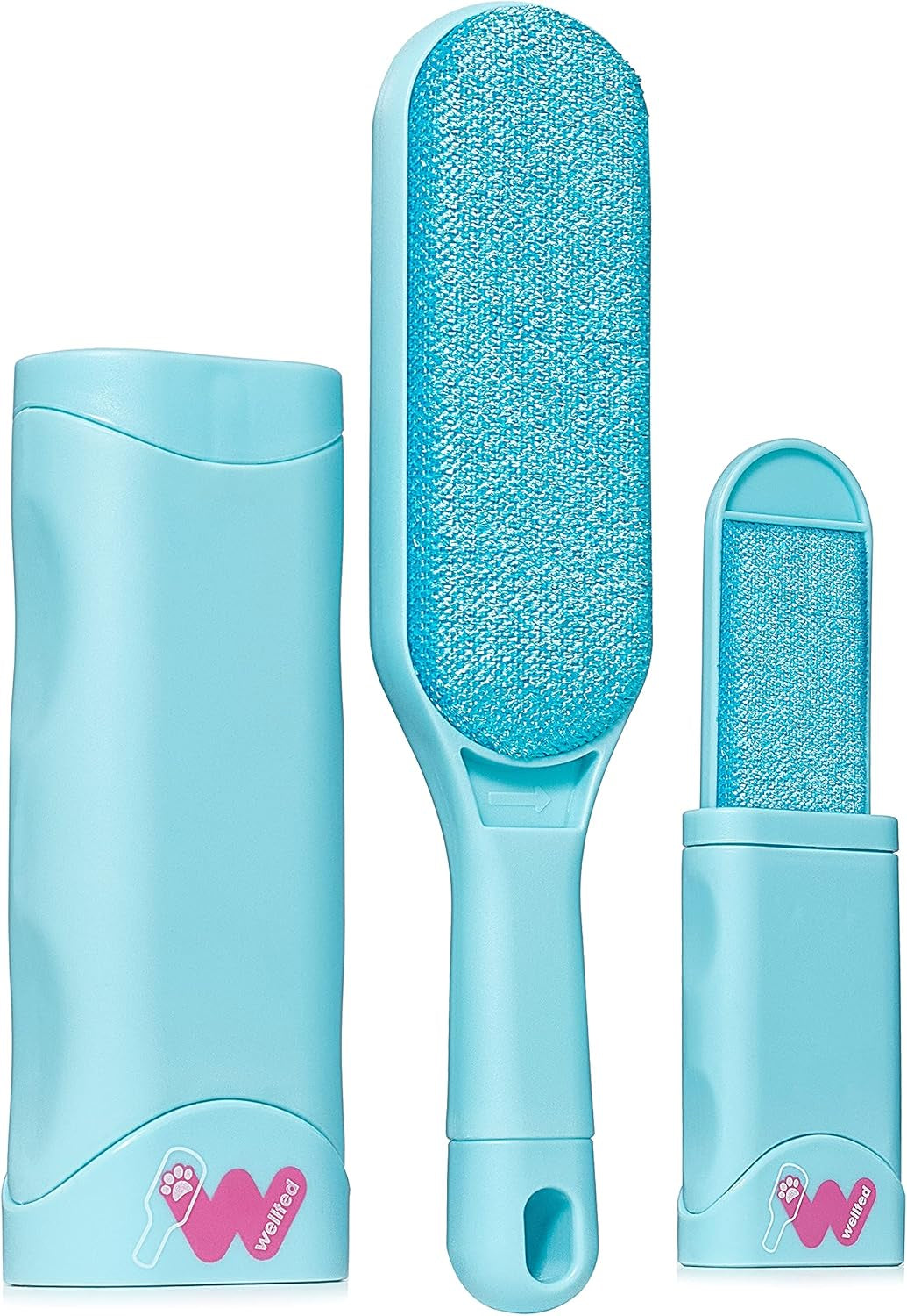 Blue Double-Sided Self-Cleaning Pet Hair Remover for Furniture, Clothing, Car Seats, Carpets, and Pet Beds - Effective Dog and Cat Fur and Lint Brush