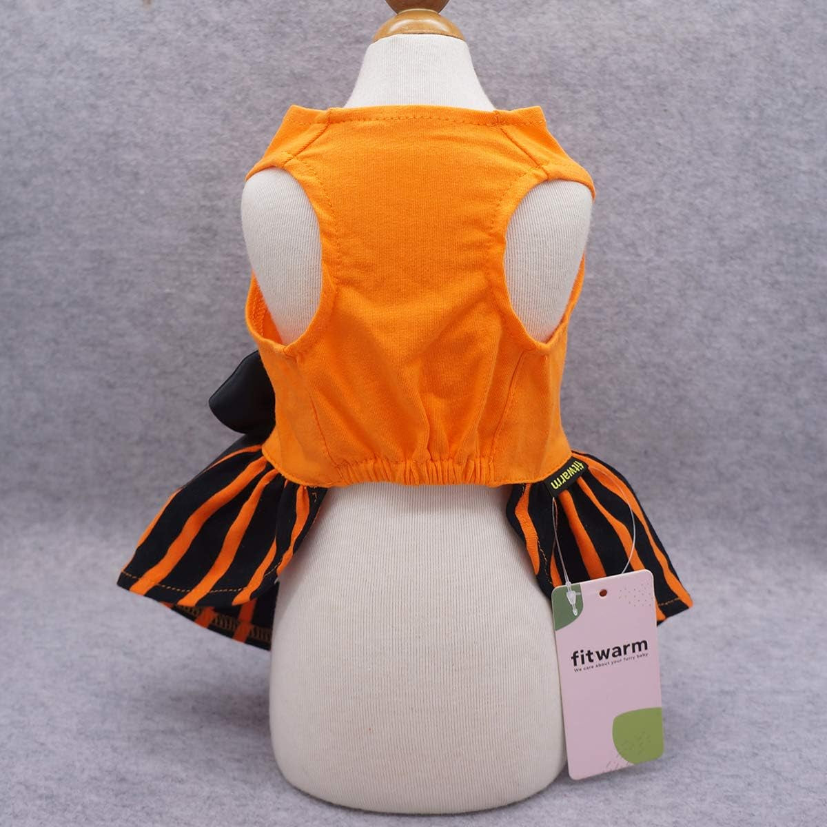 Halloween-Themed Dog Dresses and Cat Outfits, Medium Size, Orange