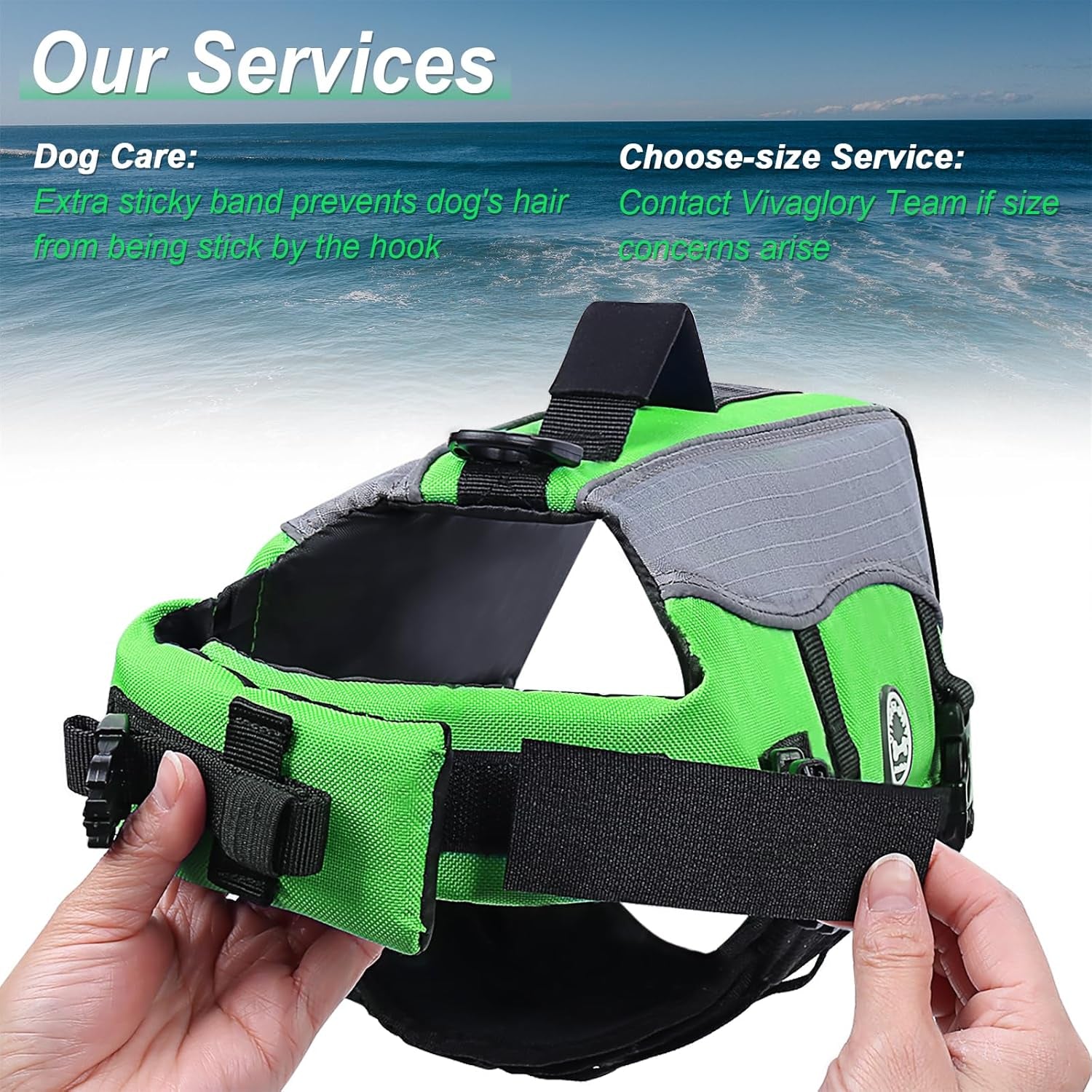 Front Float Dog Life Vest - Professional Swimming and Boating Jacket with Chin Float, Handle, Ripstop Material, and Enhanced Buoyancy for Puppies, Size Small, Bright Green