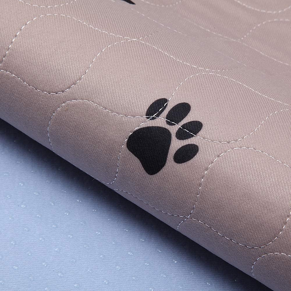 Washable Dog Pee Pads with Puppy Grooming Gloves - Reusable Waterproof Training Pads for Large Dogs and Whelping Needs