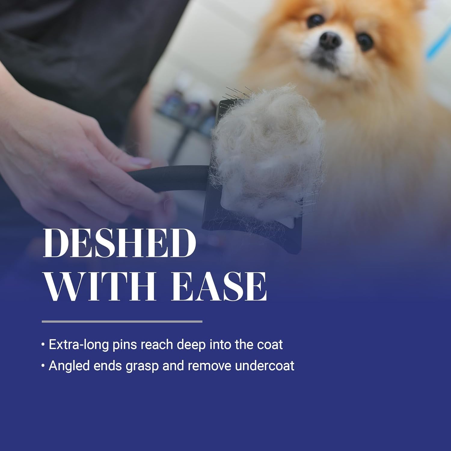 Big K Dog Slicker Brush for Goldendoodles, Labradoodles, and Poodles - Professional Grooming Tool for Fluffing, Detangling, and Styling, Large Size, Black
