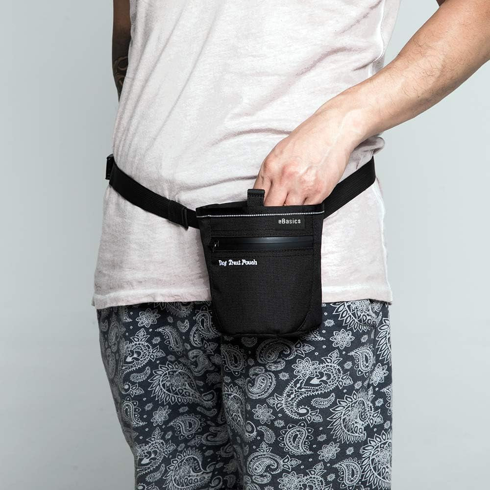 Professional Dog Training Treat Pouch with Magnetic Opening and Clip Waist Belt