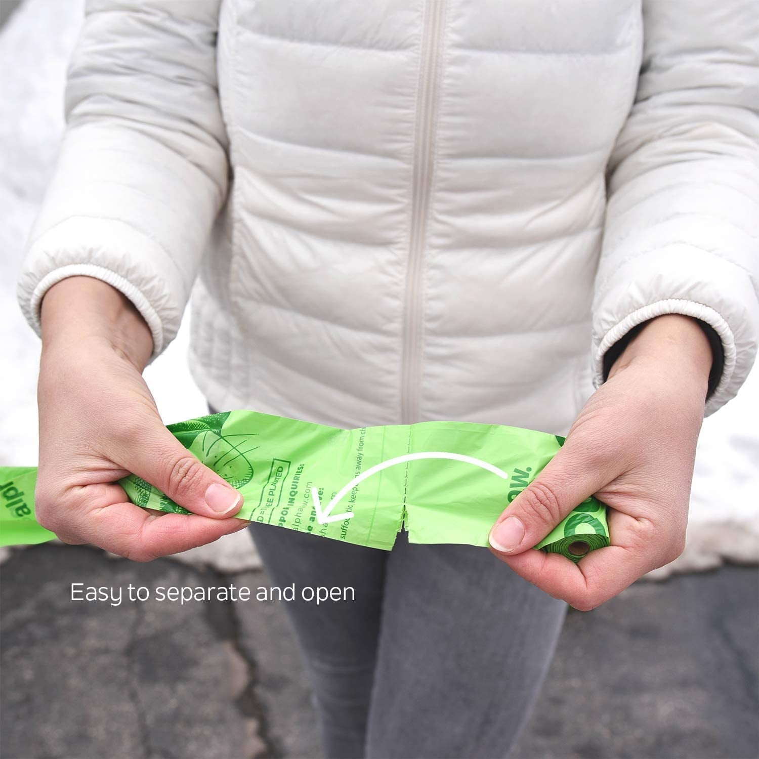 Eco-Friendly Dog Waste Bags with Portable Dispenser - 60 Biodegradable and Odor-Blocking Lavender-Scented Poop Bags - Compostable Puppy Accessories