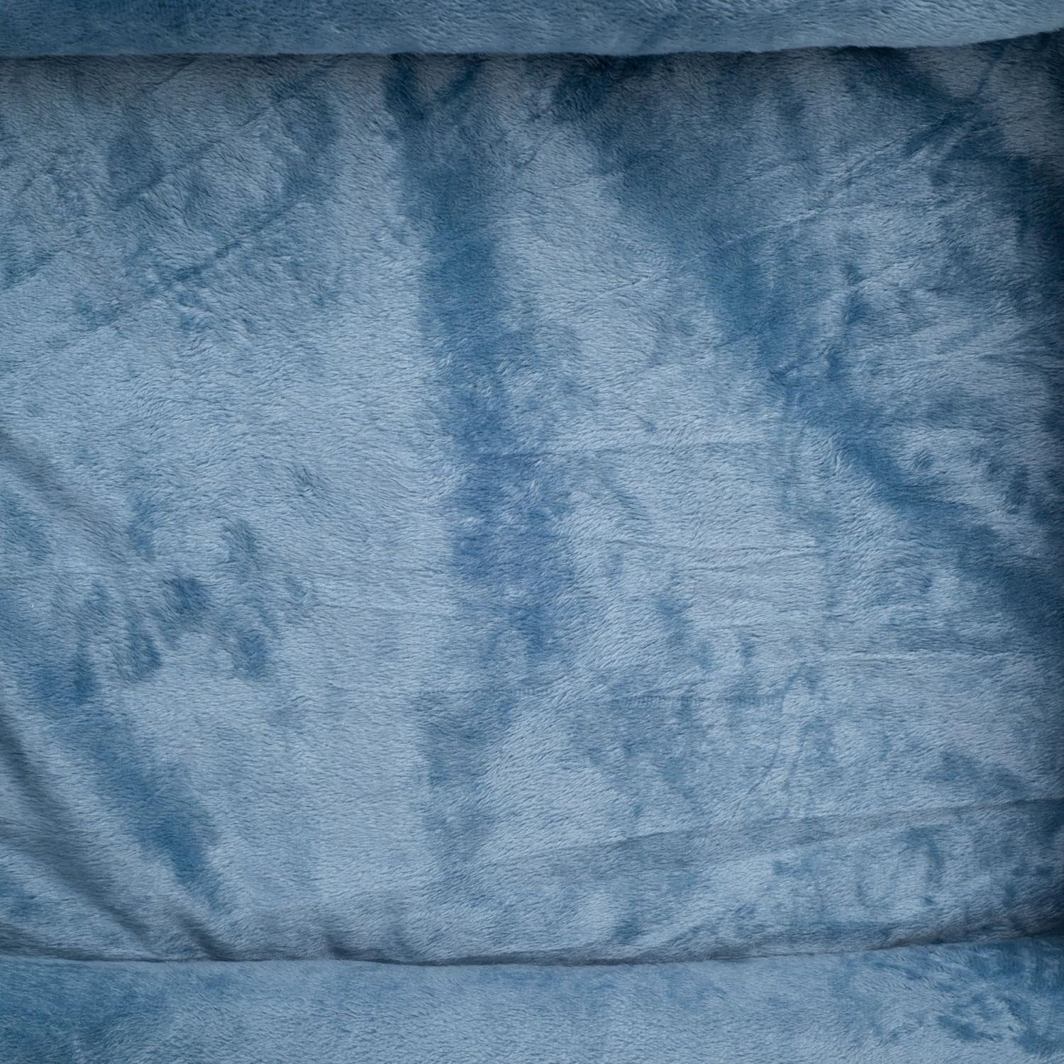 Orthopedic Rectangle Bolster Pet Bed, Medium 25x21 Inches, Blue with Orthopedic Insert by