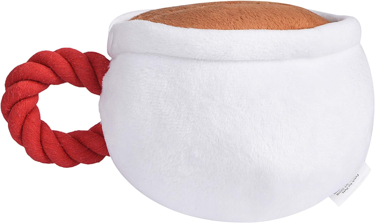 Central Perk Coffee Mug Plush Dog Toy with Rope Handle | Soft Squeaky Toy for Dogs | Stuffed Dog Toy with Squeaker for Enhanced Playtime, Friends Memorabilia