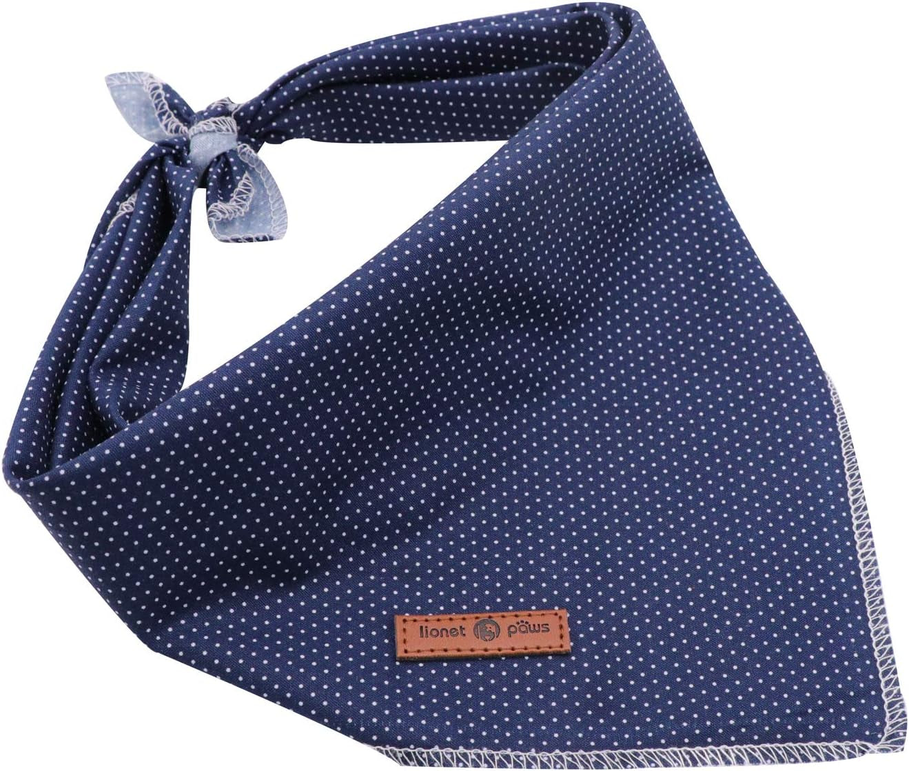 Triangle Bandana for Dogs and Cats, Blue Kerchief for Small, Medium, and Large Pets