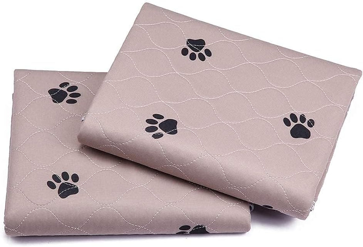 Washable Dog Pee Pads with Puppy Grooming Gloves - Reusable Waterproof Training Pads for Large Dogs and Whelping Needs