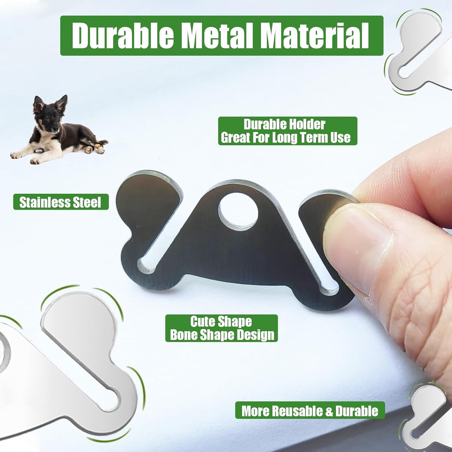 2-Pack Dog Waste Bag Holder and Carrier, Hands-Free Poop Bag Organizer