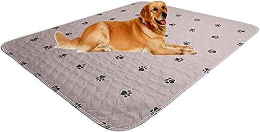 Washable Dog Pee Pads with Puppy Grooming Gloves - Reusable Waterproof Training Pads for Large Dogs and Whelping Needs